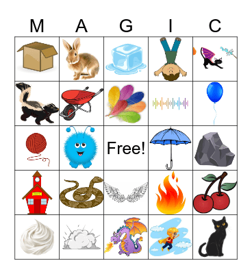 Upside Down Magic Bingo Card