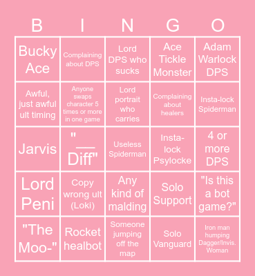 The People of Quickplay Bingo Card