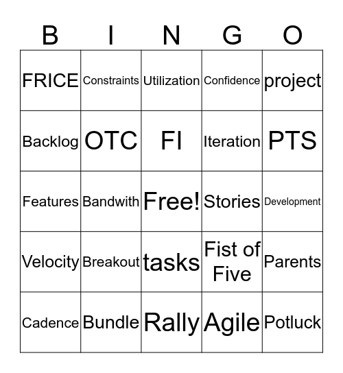 AGILE BINGO Card