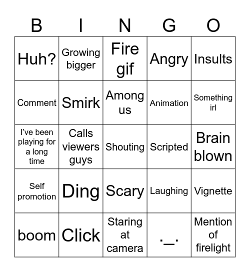 EYSTREEM bingo Card
