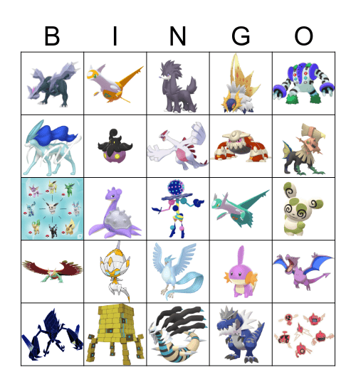 Shiny Bingo Card