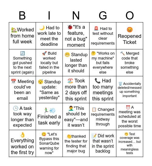 IEC Champs Retro Bingo Card