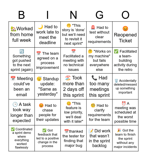 IEC Champs Retro SM Bingo Card