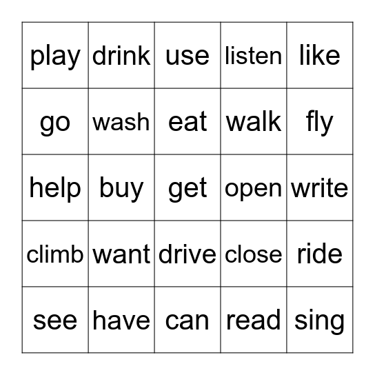 BINGO # 1 Bingo Card