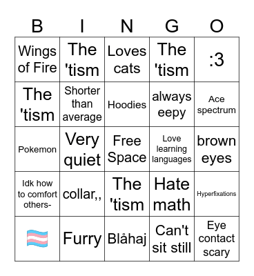 Rifty Bingo Card