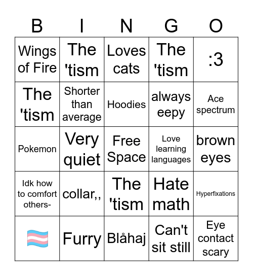 Rifty Bingo Card