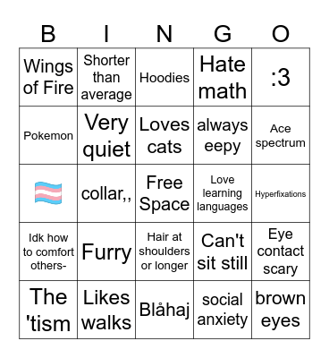 Rifty Bingo Card