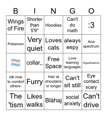 Rifty Bingo Card