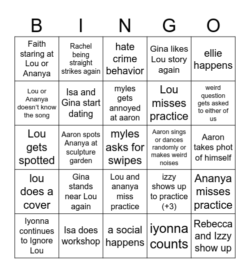 Seoula Bingo 😔✊ Bingo Card