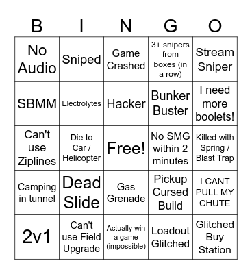 BOTROZA Skibidi Bingo Card