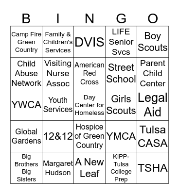 UW AGENCY BINGO - 09272016 Bingo Card