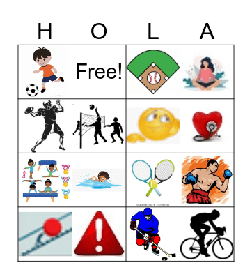 Los Deportes Bingo Card
