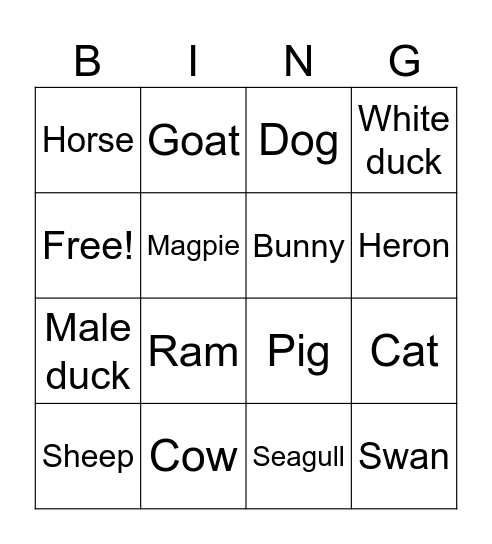 Bingo Walk ! Bingo Card