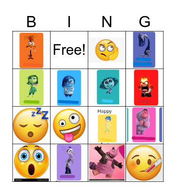 FEELINGS Bingo Card