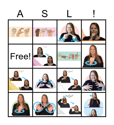 Days Months Colors Emotions Bingo Card