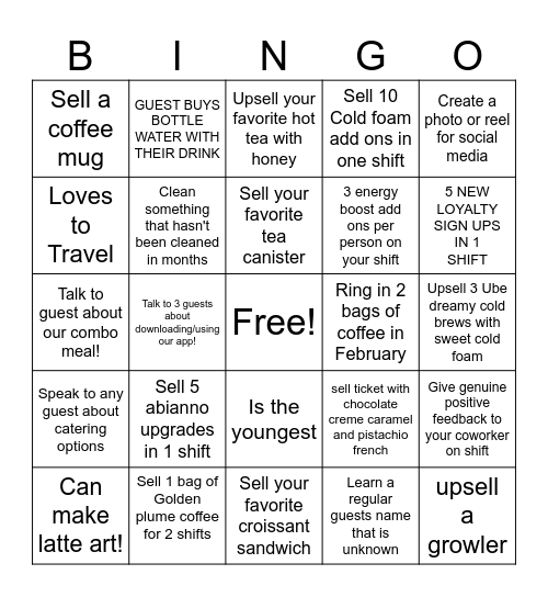 SW Bingo Card