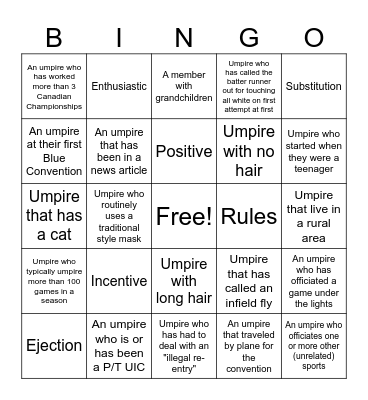 Blue Bingo #3 - EN Bingo Card
