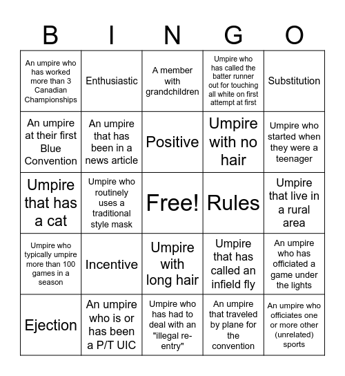 Blue Bingo #3 - EN Bingo Card