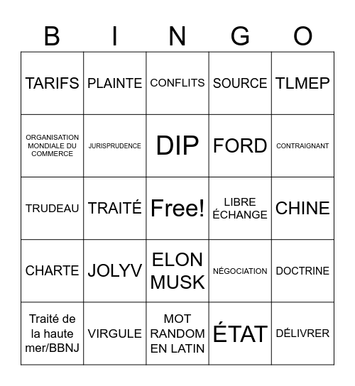 DIP - 2 Bingo Card