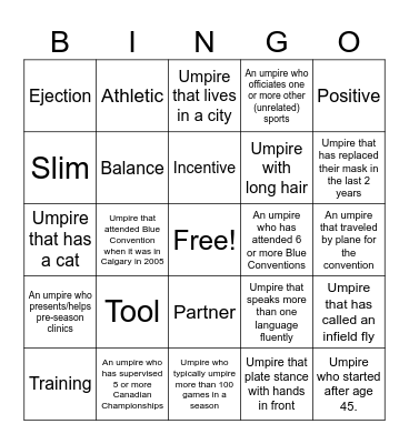 Blue Bingo #7 - EN Bingo Card