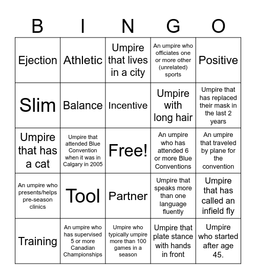 Blue Bingo #7 - EN Bingo Card