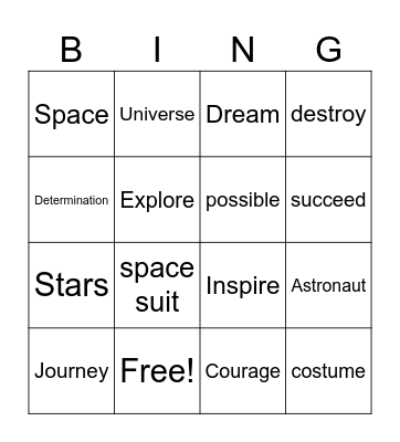 Mae Among The Stars Bingo Card