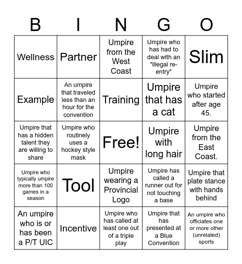 Blue Bingo #10 - EN Bingo Card