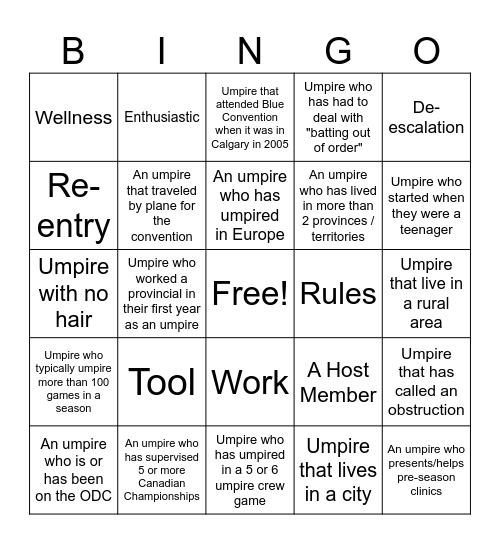 Blue Bingo #11 - EN Bingo Card
