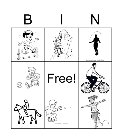 IN THE PARK I CAN... Bingo Card