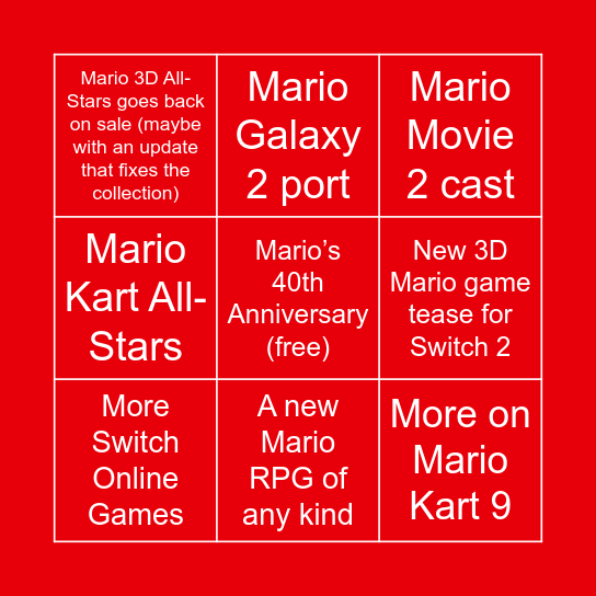 MAR10 Day 2025 Bingo Card