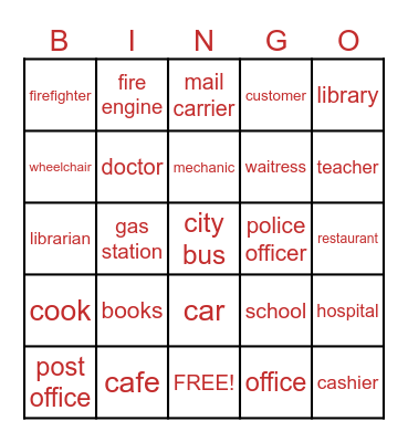 Community Bingo Card