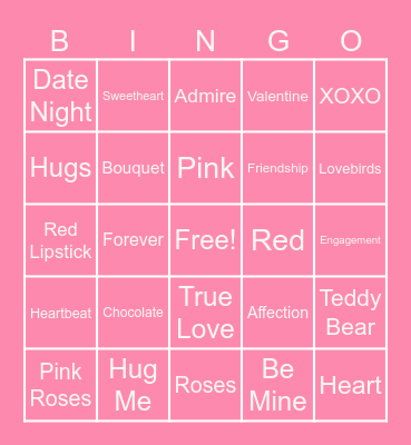APU NOW VDAY BINGO Card