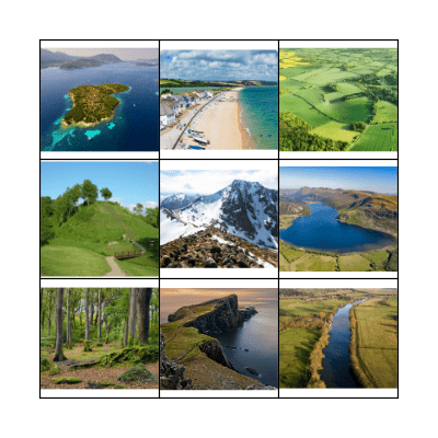 Physical Feature Bingo Card