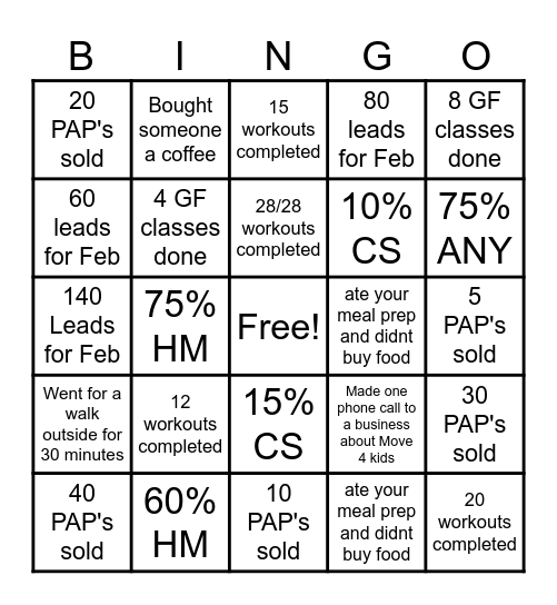 Abbotsford 219 Bingo Card