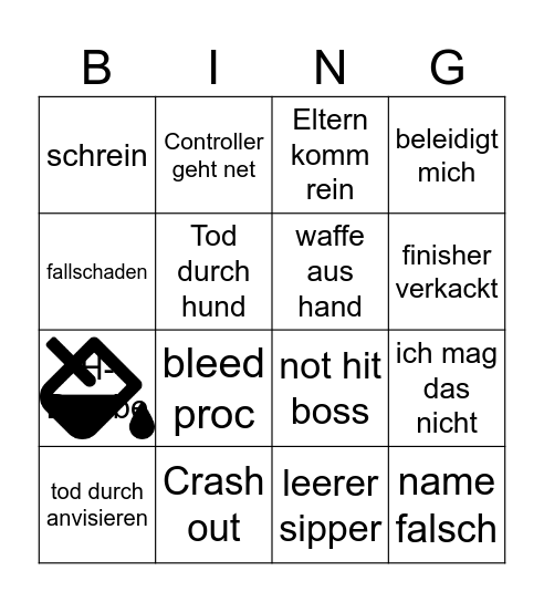 Finn bingo Card