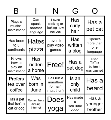 KMPI Ice Breaker BINGO! Bingo Card