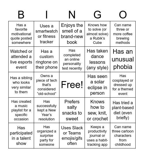 KMPI Ice Breaker BINGO! Bingo Card