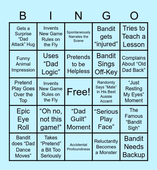 Bandit Bingo Card