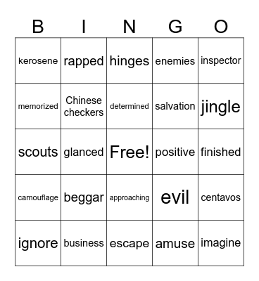 2nd grade Reading Bingo Card