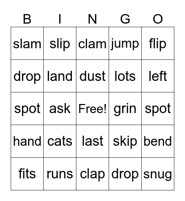 41 b BINGO Card