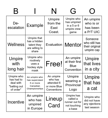 Blue Bingo #18 - EN Bingo Card