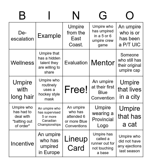 Blue Bingo #18 - EN Bingo Card