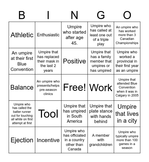 Blue Bingo #20 - EN Bingo Card