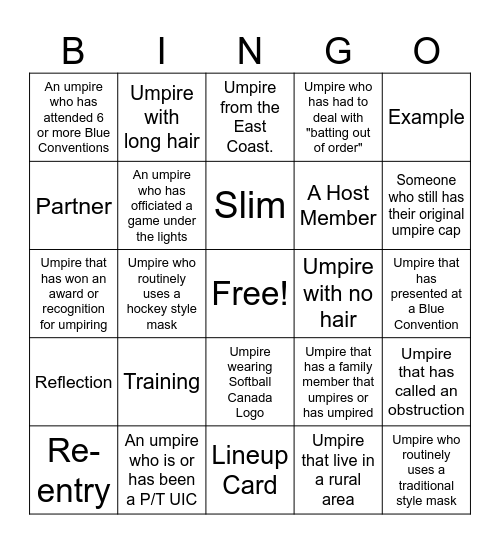 Blue Bingo #21 - EN Bingo Card