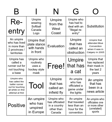 Blue Bingo #23 - EN Bingo Card