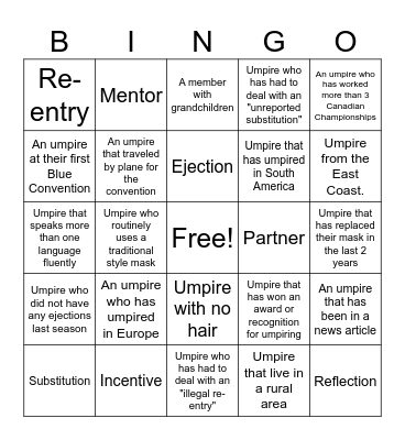 Blue Bingo #25 - EN Bingo Card