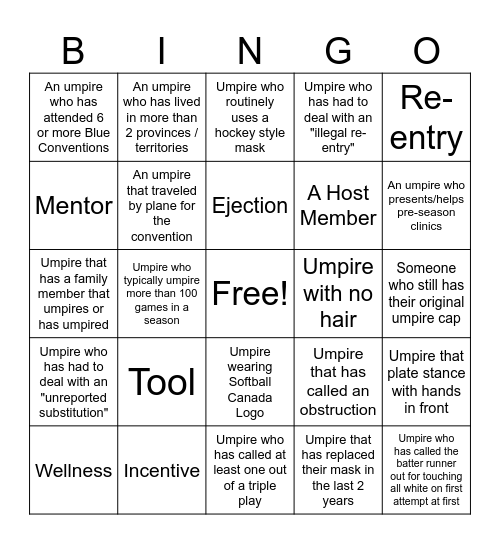 Blue Bingo #28 - EN Bingo Card