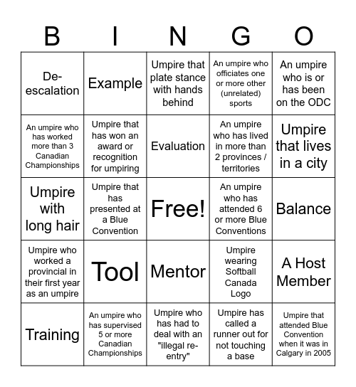 Blue Bingo #34 - EN Bingo Card