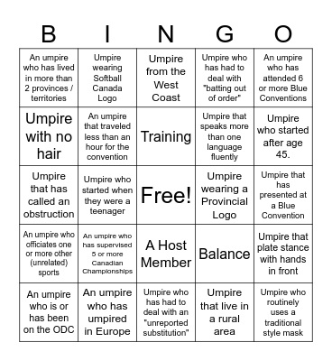 Blue Bingo #38 - EN Bingo Card