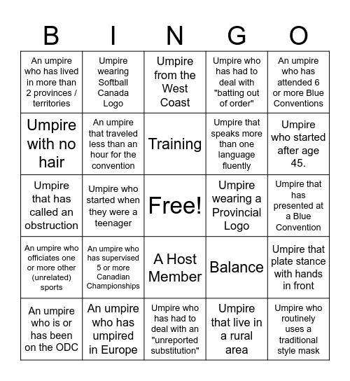 Blue Bingo #38 - EN Bingo Card